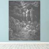 Gustave Doré - Matt 27C The Crucifixion of Jesus  キャンバスプリント (インサイチュ (ウッドフロア))