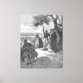 Gustave Doré - Noah Curses Ham and Canaan キャンバスプリント (正面)