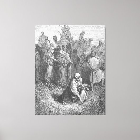 Gustave Doré - Ruth and Boaz キャンバスプリント (正面)