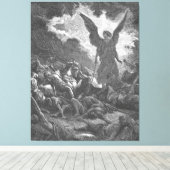 Gustave Doré - Sennacherib's Army is Destroyed キャンバスプリント (インサイチュ (ウッドフロア))