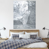 Gustave Doré - Susanna in the Bath キャンバスプリント (インサイチュ (寝室))