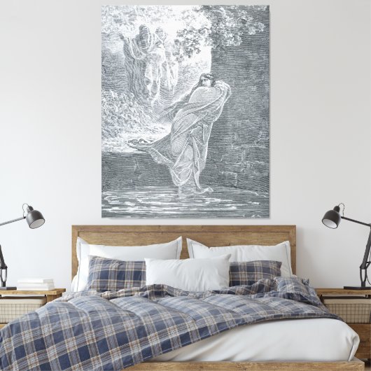 Gustave Doré - Susanna in the Bath キャンバスプリント (インサイチュ (寝室))