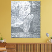 Gustave Doré - Susanna in the Bath キャンバスプリント (インサイチュ (リビング))