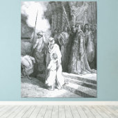 Gustave Doré - The Courage of a Mother キャンバスプリント (インサイチュ (ウッドフロア))