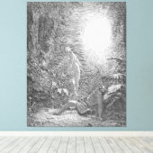 Gustave Doré - The Creation of Eve キャンバスプリント (インサイチュ (ウッドフロア))