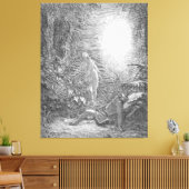 Gustave Doré - The Creation of Eve キャンバスプリント (インサイチュ (リビング))