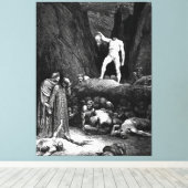 Gustave Doré - Virgil and Dante Meet Bertram dal B キャンバスプリント (インサイチュ (ウッドフロア))