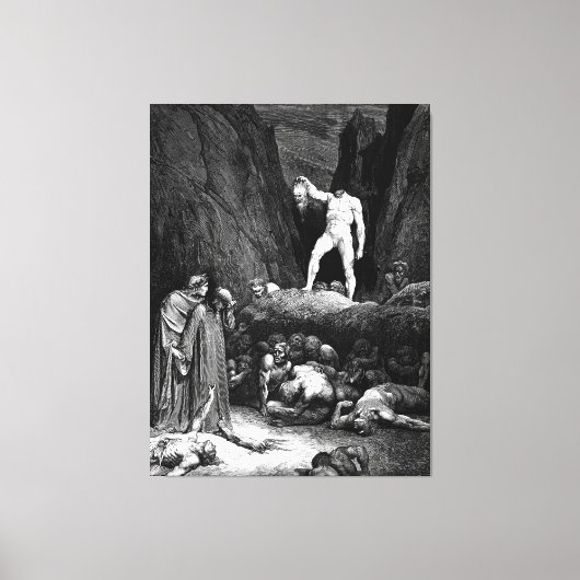Gustave Doré - Virgil and Dante Meet Bertram dal B キャンバスプリント (正面)