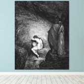 Gustave Doré - Where Counterfeiters Are Punished - キャンバスプリント (インサイチュ (ウッドフロア))