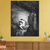 Gustave Doré - Where Counterfeiters Are Punished - キャンバスプリント (インサイチュ (リビング))