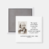 Gustave Flaubertあなたの仕事の暴力的なオリジナル マグネット (正面/裏面)