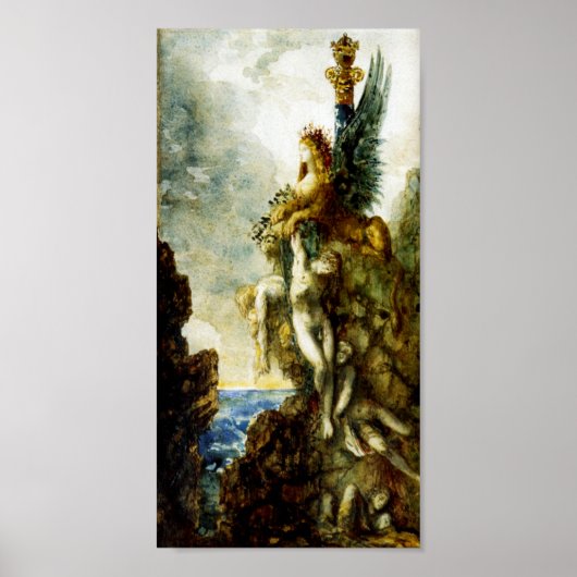 Gustave Moreauによるビクトリアのスフィンクス ポスター (正面)