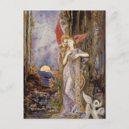 Gustave Moreauのインスピレーション ポストカード (正面)