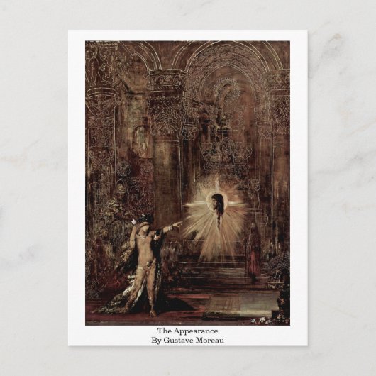 Gustave Moreauの登場 ポストカード (正面)