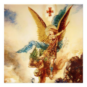 Gustave Moreau著「聖ミヒール絶滅的悪魔」 フォトプリント