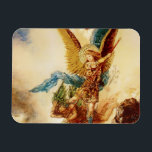 Gustave Moreau著「聖ミヒール絶滅的悪魔」 マグネット<br><div class="desc">1860年代のヴィジュアルフランスのアートの中で重要だったグスターブ・モローと、象徴主義の動きの中で最も重要な画家の一つ。これは絵画「聖ミヒール絶滅悪魔」と呼ばれている。</div>