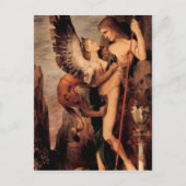 Gustave Moreau – オイディプスとスフィンクス ポストカード (正面)