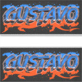 Gustavo Vorname Name Graffiti Aufkleber Sticker シール (正面)