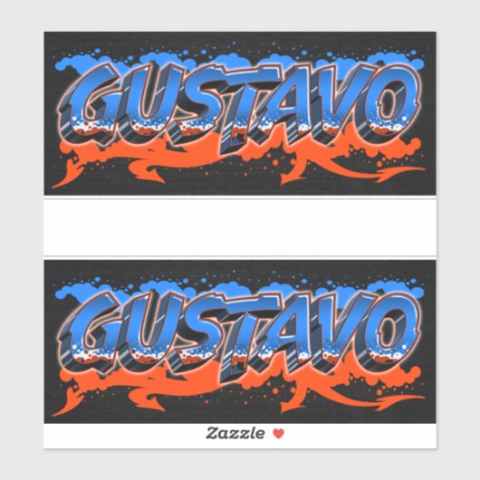 Gustavo Vorname Name Graffiti Aufkleber Sticker シール (シート)