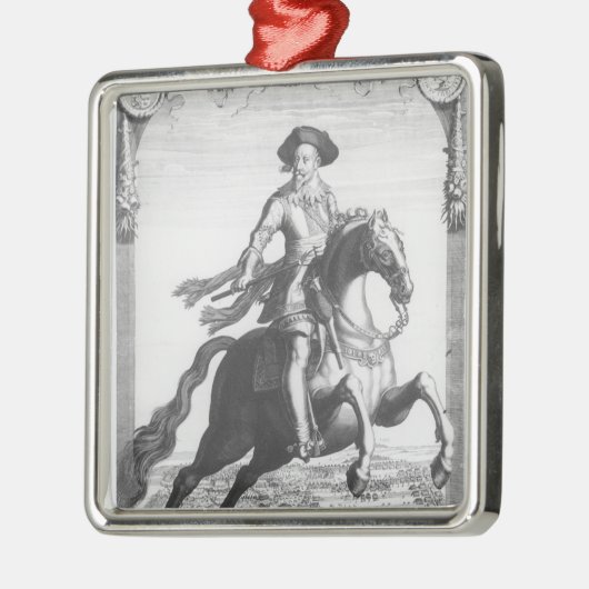 Gustavus Adolphus IIのスウェーデンの王、 メタルオーナメント (左)