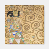 グスタフ・クリムト - 乙女 マグネット | Zazzle.co.jp