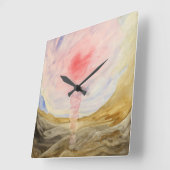Gusten in the Underworld by Hilma af Klint スクエア壁時計 (傾斜)
