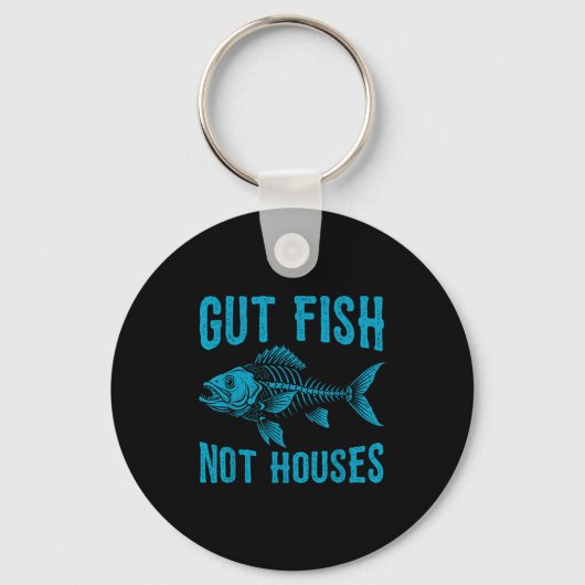 Gut Fish Not Houses, Coastal Conservation Ocean Lo キーホルダー (正面)