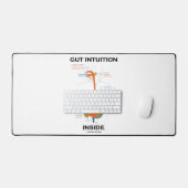 Gut Intuition Inside Digestive System Humor デスクマット (キーボード&マウス)