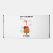 Gut Intuition Inside Digestive System Humor デスクマット (正面)
