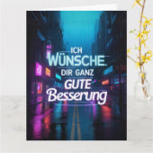 Gute Besserung Karte カード (黄色い花)