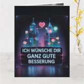 Gute Besserung Karte カード (黄色い花)