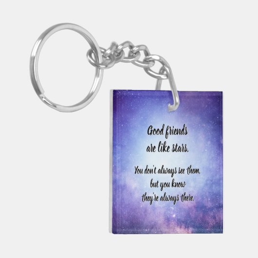 Gute Freunde sind wie Sterne キーホルダー (正面左)