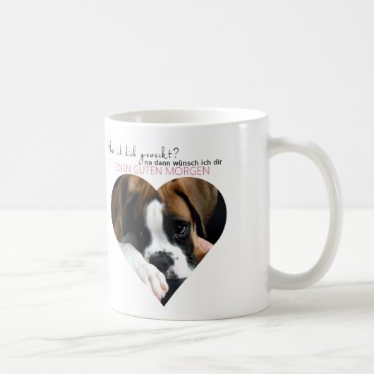 Guten Morgen - Boxer Tasse コーヒーマグカップ (右)