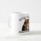 Guten Morgen Katze schlecht gelaunt Morgenmuffel コーヒーマグカップ (正面左)