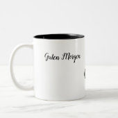 "Guten Morgen" Tasse mit Schaf ツートーンマグカップ (左)