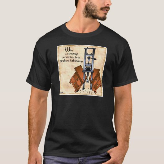 Gutenbergの漫画3477 Tシャツ (正面)