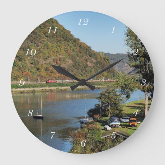 Güterzug bei Löf ラージ壁時計 (正面)