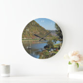 Güterzug bei Löf ラージ壁時計 (ホーム)