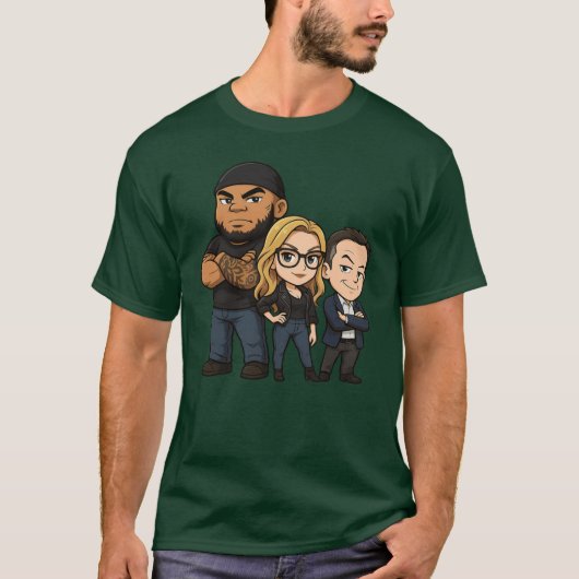 Gutfeld Crew Chibi Greg Gutfeld boy Tシャツ (正面)