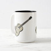 Guthrieのギター "This Machine Kills Fascists" ツートーンマグカップ (正面左)