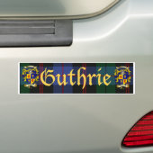 Guthrieの紋章付き外衣 バンパーステッカー (車上)