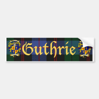 Guthrieの紋章付き外衣 バンパーステッカー