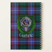 Guthrie スコットランド クラン ターター + クレスト プランナー手帳 (裏面)