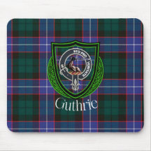 Guthrie スコットランド クラン ターター + クレスト