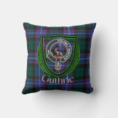 Guthrie Scottish Clan Tartan & Crest クッション (裏面)