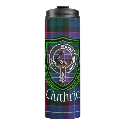 Guthrie Scottish Clan Tartan & Crest タンブラー (正面)
