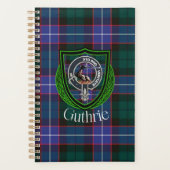 Guthrie Scottish Clan Tartan & Crest プランナー手帳 (正面)