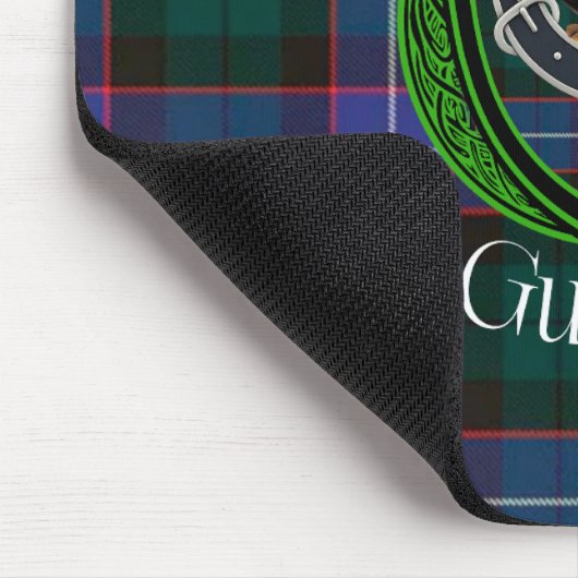 Guthrie Scottish Clan Tartan & Crest マウスパッド (コーナー)