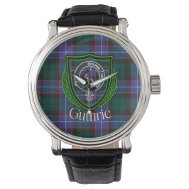 Guthrie Scottish Clan Tartan & Crest 腕時計