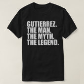 GutierrezGutierrezファミリー名Gutierrez姓 Tシャツ (デザイン正面)